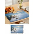 thumbnail image 5 of Placemats Set of 6, Cotton Linen Heat Table Mats Non-Slip Washable Winter Sea Snow Starfish Shell Pine Needle Placemat for Holiday Banquet Dining Kitchen Table Decor, 5 of 5