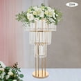 thumbnail image 3 of 3-Tier Flower Stand for Wedding, Crystal Flower Stand, Weddings Decoration, 3 of 22