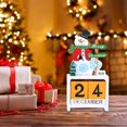 thumbnail image 2 of Wooden Christmas Calendar Christmas Decorations Desk Calendars Digital Calendar Desktop Calendar Decorations For Shelves Decor For Table Christmas Party Accessory Xmas Decor, 2 of 8