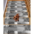 thumbnail image 2 of Grey Abstract Stair Treads Non Slip Runners Rugs, 7 Pcs Carpet for Stairs with Adhesive, Modern Mottled Art Oil Painting Stair Mats Pads Indoor Stair Treads for Wooden Steps 8"x30", 2 of 7