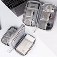 thumbnail image 2 of 1pc Travel Portable Digital Product Storage Bag USB Data Cable Organizer Headset Cable Bag Charging Treasure Box Bag qym unisex, 2 of 2
