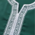thumbnail image 3 of Men's Arab Long Sleeve Embroidered Thobe Traditional Middle Robe Wear Elegant Dress Long Robe With Pockets Clothes, 3 of 3