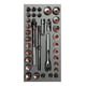 thumbnail image 1 of Juego Dados Y Acc. Cuadro 3/8 Sae & Mm Cortos 34 Pzs Urrea Urrea CH104, 1 of 2