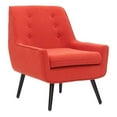 thumbnail image 1 of Riverbay Furniture Chaise Moderne Rembourrée en Tissu de 19 Pieds' en Rouge Piment Orange, 1 of 8