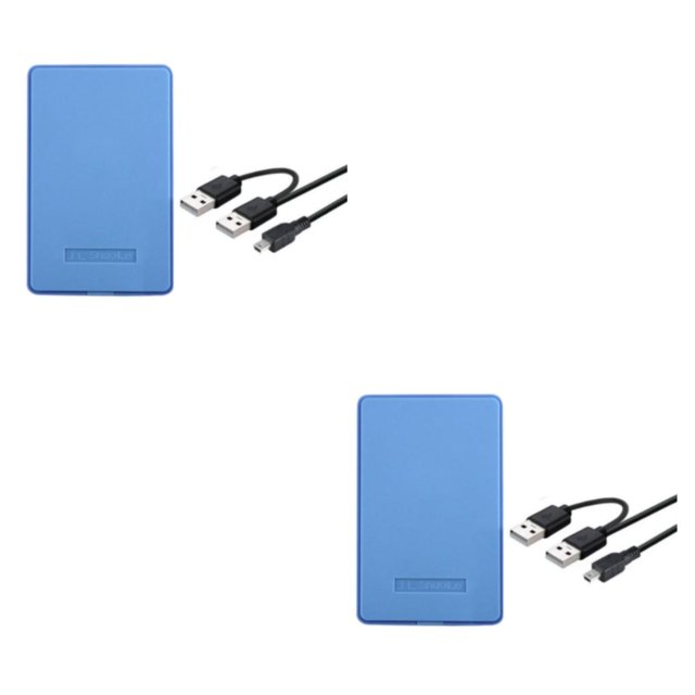 ZheElen Compact USB 0 Enclosure for Laptops Reliable and Versatile Blue 12x7.6x1.3cm 2Set