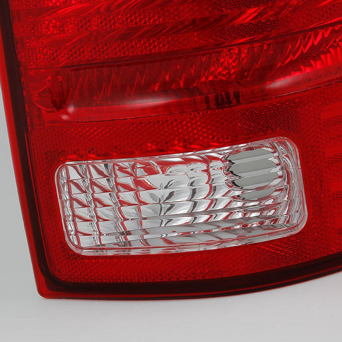 AKKON - For Ford Explorer SUV Red Clear Lens Rear Tail Light Taillamps Brake Lamps Replacement Pair Left + Right