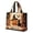 Beige, variant on Halloween Quilted Tote Bag with Spooky Pattern, Spacious Shoulder Handbag for Travel Daily Use, Fall Holiday Purse, 15.0x13.8x3.9 Inch.