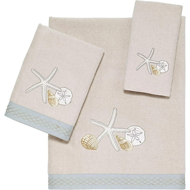 Juego de toallas Avanti Linens Seaglass, 3 piezas, algodón suave