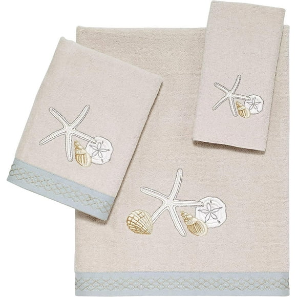 Juego de toallas Avanti Linens Seaglass, 3 piezas, algodón suave