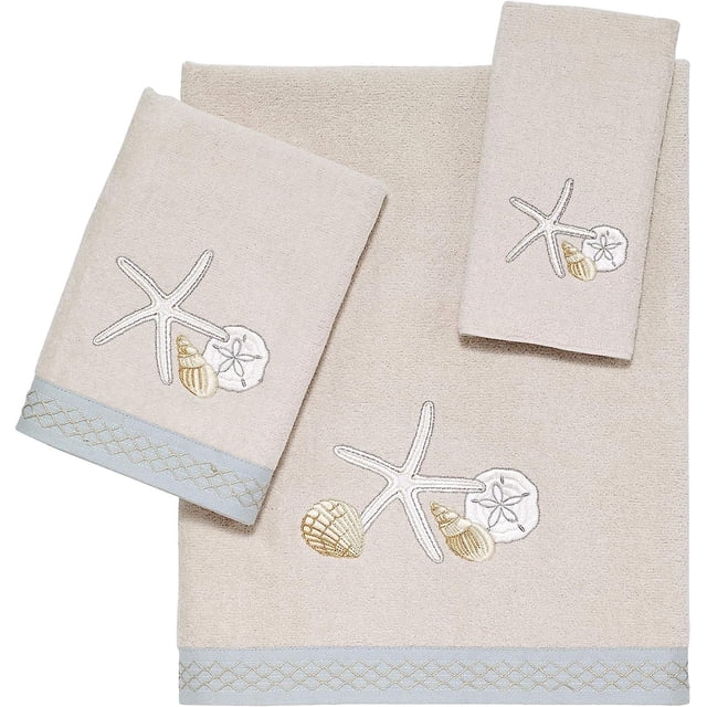Juego de toallas Avanti Linens Seaglass, 3 piezas, algodón suave