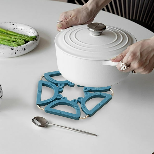 Aparatos de cocina, accesorios de cocina, tapete aislante térmico para ollas, tapete para cocina del hogar, tapete antideslizante grueso para ollas, cuencos, vajilla, tapete para mesa de comedor, tape