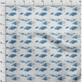thumbnail image 3 of oneOone Viscose Chiffon Grayish Blue Fabric Geometric & Mandala Watercolor Craft Projects Decor Fabric Printed By The Yard 42 Inch Wide, 3 of 4