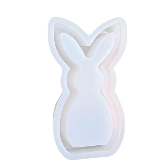 Silicone Moulds Easter Moulds Silicone Moulds Easter Bunny Casting Mould Rabbit Plaster For Casting Easter Silicone Moulds Easter Plaster Mould Rabbit Casting Mould (B) Silicone for Resin Hand Soap