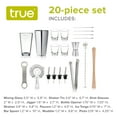 thumbnail image 4 of True Ultimate Barware Set with Wooden Stand, Home Bar Party Gifts, 20PC Set, 4 of 10