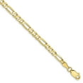 thumbnail image 4 of 10K Yellow Gold 4mm Light Figaro Chain, 4 of 6