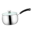 thumbnail image 5 of Tongina Saucepan with Glass Lid with Handles Cookware Soup Pots Small Milk Pot Sauce Pan for Camping Home Restaurant Noodles Stovetop 22cmx12cm, 5 of 8