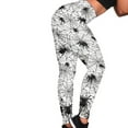 thumbnail image 4 of DISNIMO Spider Web Printed Yoga Leggings for Women Tummy Control, High Waisted Workout Leggings Breathable Yoga Pants Leggings for Sport, White and Black, M, 4 of 6