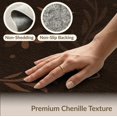 thumbnail image 6 of ODIKA 3'x5' Brown Botanical Floral Vine Pattern Design Washable Area Rug Elegant Repeating Motif with Diamond Accents for Hallway, Laundry Room, Non-Slip, Flatweave, Easy Care, 6 of 7