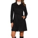 thumbnail image 1 of Abrigo de ante sintético INSPIRE CHIC para mujer, chaqueta larga con cinturón y cremallera, diseño a la moda XL negro, 1 of 6