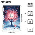 thumbnail image 3 of Love Tree Notebooks 1-subject Journal 60 Sheets A5 College Ruled Paper Detachable Ring 8.3"x5.7", 3 of 8