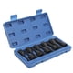 thumbnail image 3 of Drive Socket Bit Impact Socket Drive Bit Cr-mo Socket Tool Auto Repair Tool 10Pcs Square Socket Set 1/2in Drive Screwdriver Bit CRMO Impact M5M18 Tool 78mm Length W/Storage Box, 3 of 7