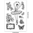 thumbnail image 3 of 1Sheet Ballet Character Transparent Clear Silicone Stamps for DIY Scrapbooking Album Decoration Card Making Crafting, 3 of 9