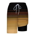 thumbnail image 4 of Pantalones Cortos para Hombre Cintura Elástica con Bolsillos, Forro de Impresión de Moda Casual para la Playa, Al Aire Libre Y el Uso Diario, 4 of 6