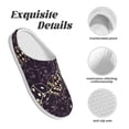 thumbnail image 5 of Lsque Dice Pattern Womens Comfort Cotton on Scuff With Memory Foam and Anti-skid Sole Slipper-44/45, 5 of 7