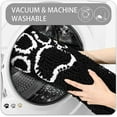 thumbnail image 6 of Dwelke Indoor Door Mat Entryway Rug Chenille Mats for Muddy Shoes Dogs Bathroom Mats With Non-Slip Backing Machine Washable Durable Rug 30"x48",Black, 6 of 6
