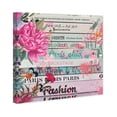thumbnail image 4 of Wynwood Studio Fashion and Glam Modern Canvas Art - Bookstack Pink Flower On Top, Wall Art for Living Room, Bedroom, and Bathroom, 12 in x 12, Pink and Blue Home Decor, 4 of 5