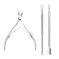 thumbnail image 1 of Cuticle Pusher Cuticle Remover, Cuticle Trimmer, Cuticle Nipper And Cutter Stainless Steel And Removing Gel, Sharp Cut Fine For Removing Excess Torn Skin On Fingers And Toes, 1 of 5