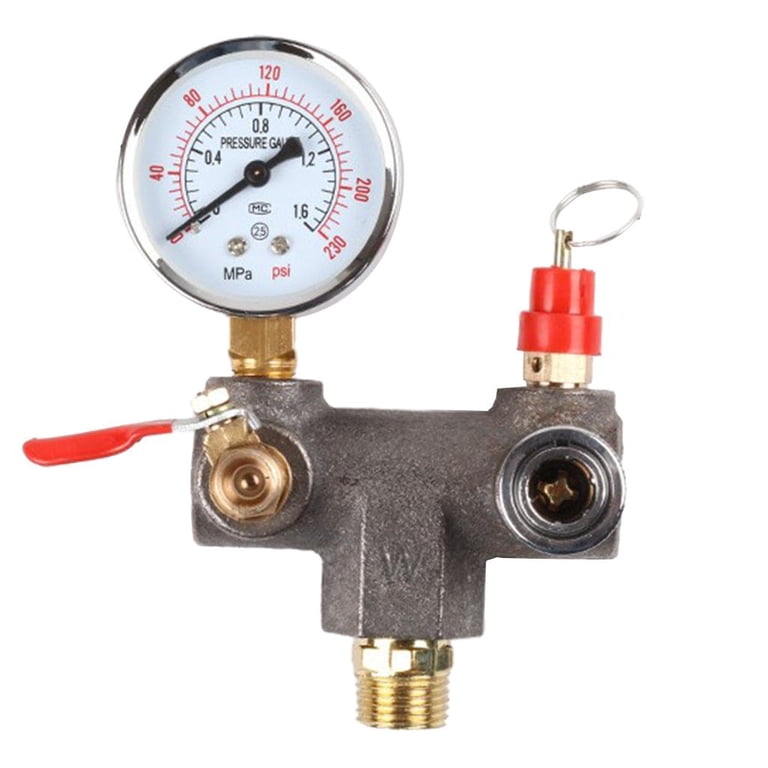 240V 16A Switch Air Compressor Pressure Switch Control Valve - 125 PSI ...