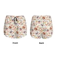 thumbnail image 5 of Lsque BBQ Party1 Printed Women's Running Shorts with Liner Pockets,Elastic Quick Dry Workout Athletic Gym Yoga Shorts,Womens High Waist Shorts-Small, 5 of 9