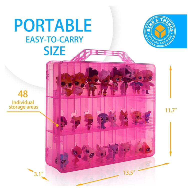 Bins & Things Toys Organizer Storage Case With 48 Compartments