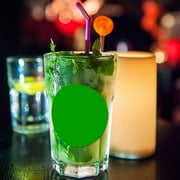 2 Inch Blue Circle Thermal Sticker Labels, Self-Adhesive Round Direct Thermal Labels, Multi-Purpose Roll Sticker Labels for DIY Logo Design, QR Code, Name Tag