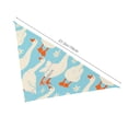 thumbnail image 3 of Balery White Geese and Flower Print Dog Bandana ,Cat Scarf Adjustable Bib Handkerchief Accessories for Dogs Cats,Pet scarf,Pet fashion, 3 of 6