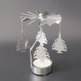 thumbnail image 5 of Candelero giratorio giratorio Banquete de boda Decoración del hogar de Navidad Candelabro de candelita de metal Vogacara HA1736-02B, 5 of 5