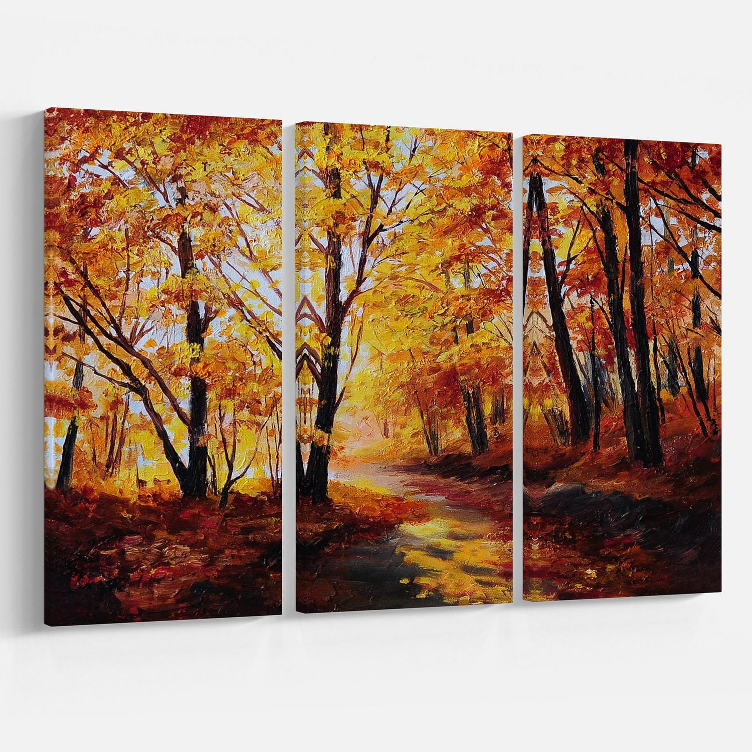 Design Art Forest in Autumn Canvas Print