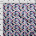thumbnail image 2 of oneOone Silk Tabby Fabric Textured Moroccan Geometric Print Fabric BTY 42 Inch Wide, 2 of 4
