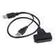 thumbnail image 2 of 3X Cable Adaptador USB2.0 Una SATA de 48 cm para Disco Duro Externo SSD de 2.5 Pulgadas, 2 of 5
