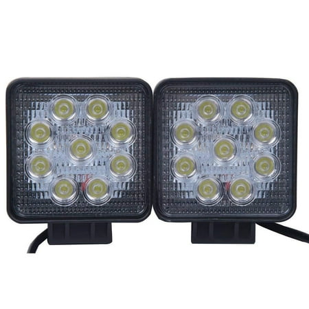 SENLIPS 2X 27W LED WORK LIGHT CUBE POD FOG DRIVING LAMP SAVE ON 18W/24W/27W/48W