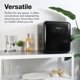 thumbnail image 5 of Cooluli Curve Mini refrigerador de 1.7 pies cúbicos - Refrigerador pequeño para dormitorio, oficina, dormitorio universitario - Control de temperatura inteligente (negro, 1.7 pies cúbicos), 5 of 5
