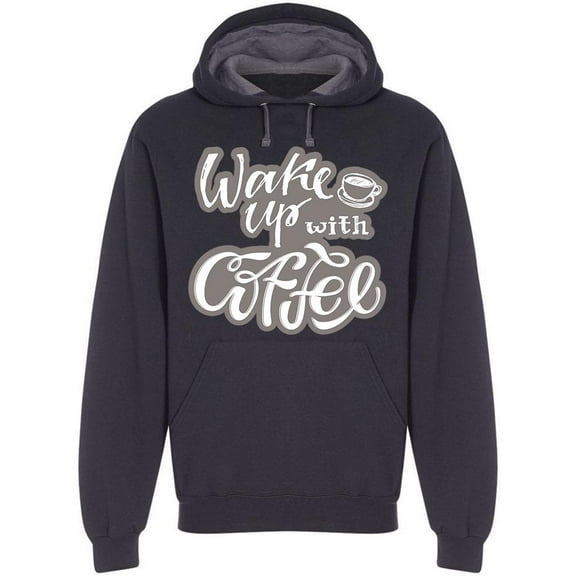 Wake Up With Coffee Hoodie Men -Image by Shutterstock, Male XX-Large