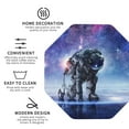 thumbnail image 4 of Bingfone Vintage Astronauts Start Running Leather Drinks Coasters With Set Of 6,Suitable For Home Kitchen,Coffee Cup Coasters Home Gift, 4 of 9