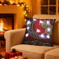 thumbnail image 4 of Euaioeiu LED Pillow Cushion with Lights, Ramadan Decor, Moon Star Lantern Pattern, Glowing Throw Pillow for Sofa Bed, 18x18 Inches, Polyester, Home Decor Gift for Festival Party, 4 of 6