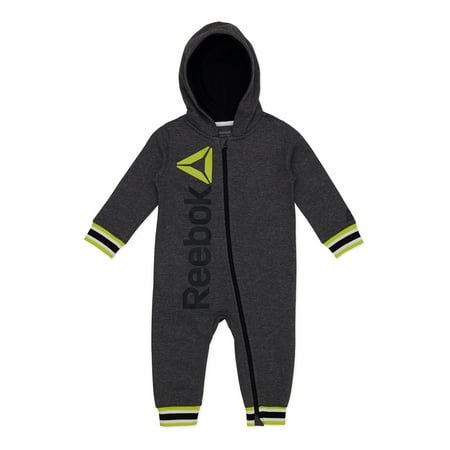 

Reebok Baby Boy Hooded Romper Sizes 0/3-24 Months
