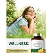 Vitamin C 1000mg with Rose Hips | 120 Vegetarian Caplets | by Carlyle