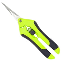 HOMNEER 1 pack Garden Pruning Shears, Garden Trimming Scissors, Titanium Coated Precision Bonsai Shears, Convenient Flower Cutters (Green)