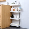 thumbnail image 6 of PEIBang Slim Rolling Storage Cart,4 Tier Storage Organizer Laundry Room Utility Cart,Mobile Shelving Unit for Kitchen Office Bathroom Laundry and Narrow Places, 6 of 6