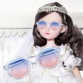 thumbnail image 4 of 3x 1/6 Gafas de Muñeca Gafas en Miniatura Lentes de Colores Gafas de Vestir Gafas de Sol Redondas Muñeca de 12 Pulgadas 3 piezas, 4 of 8